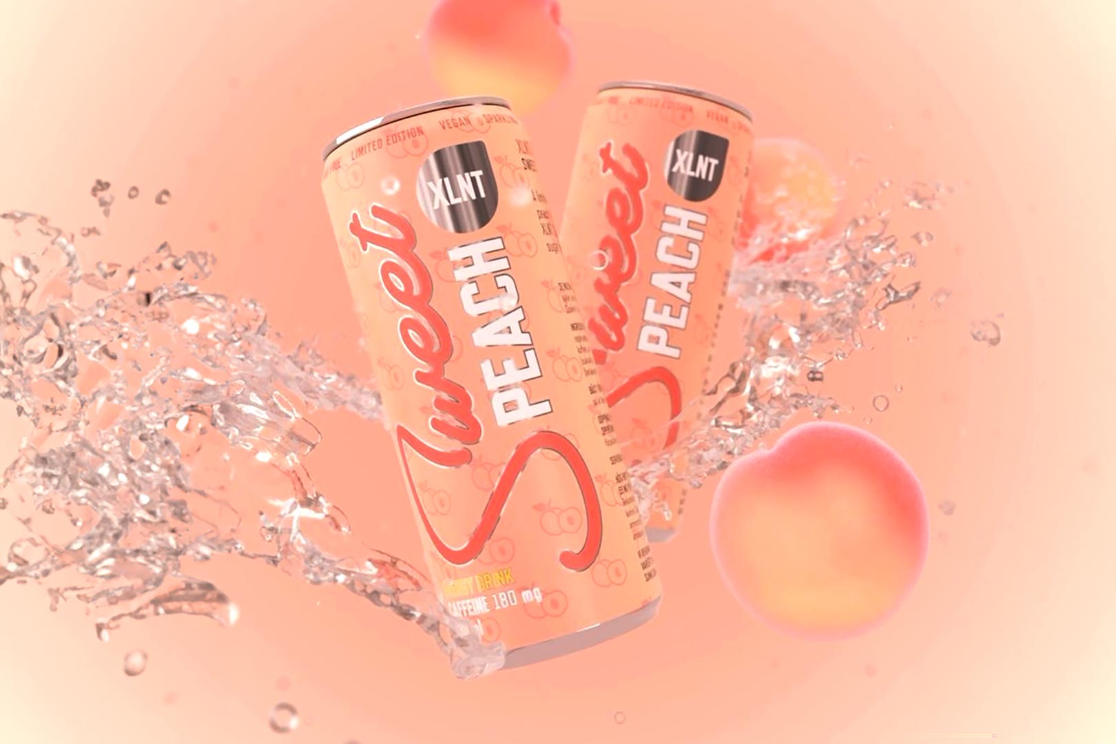 Xlnt Sweet Peach Energy Drink
