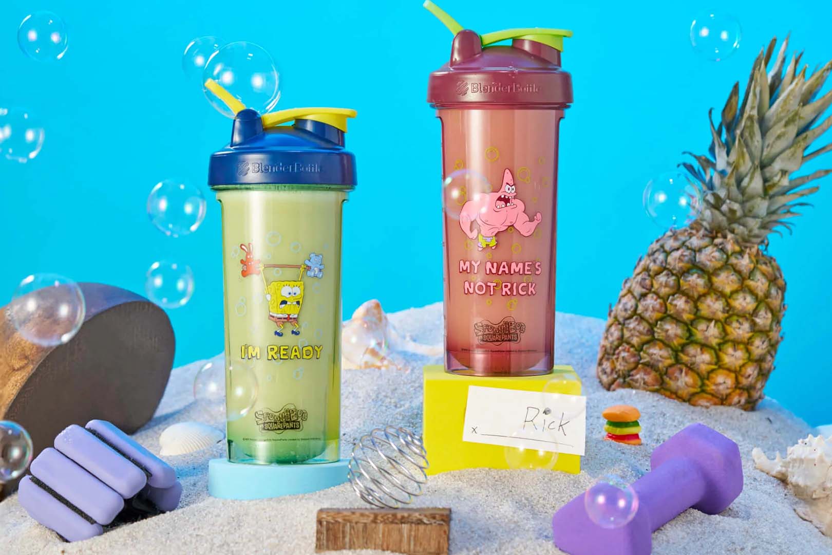 Blenderbottle X Spongebob Shakers