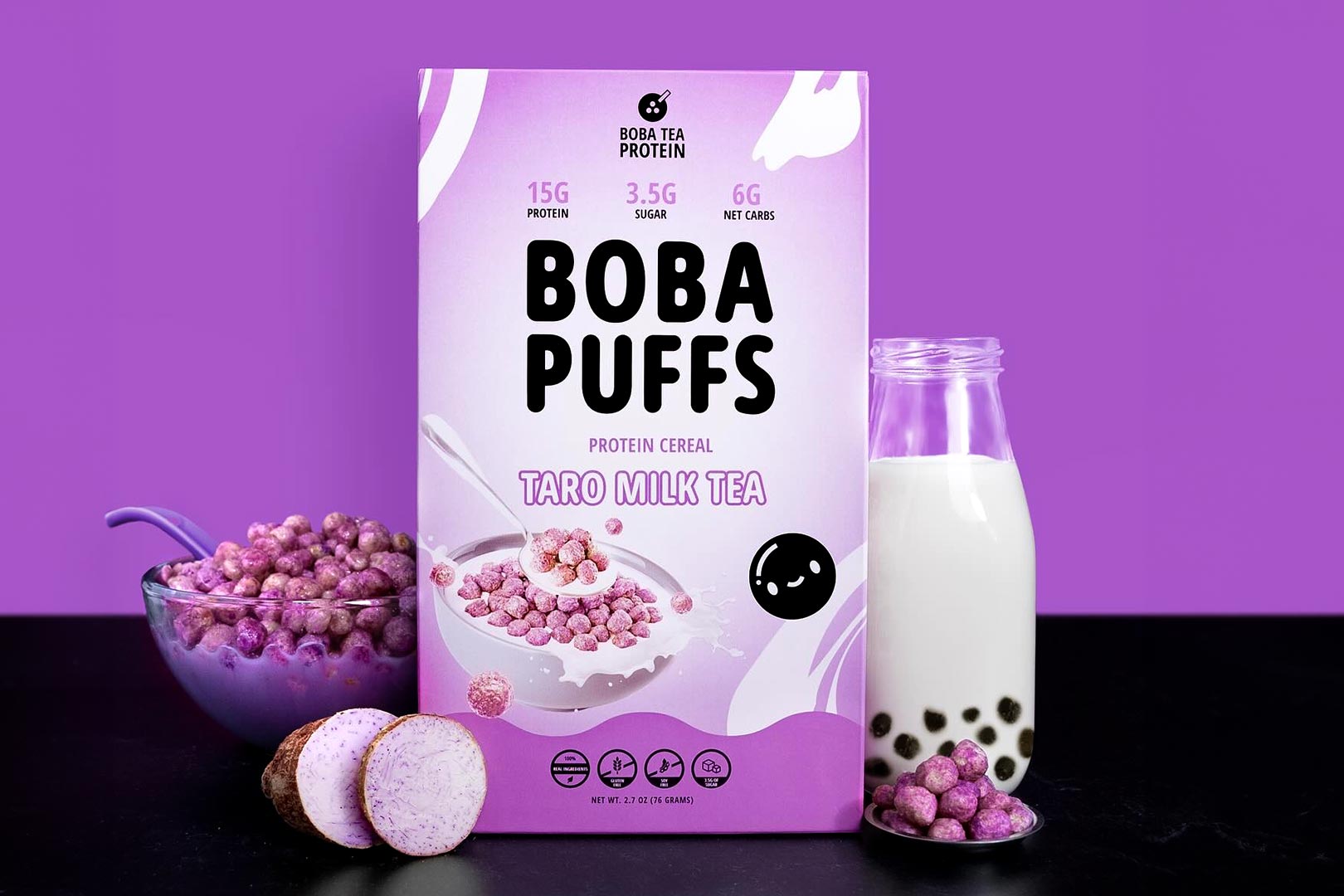 Boba Puffs Protein Cereal