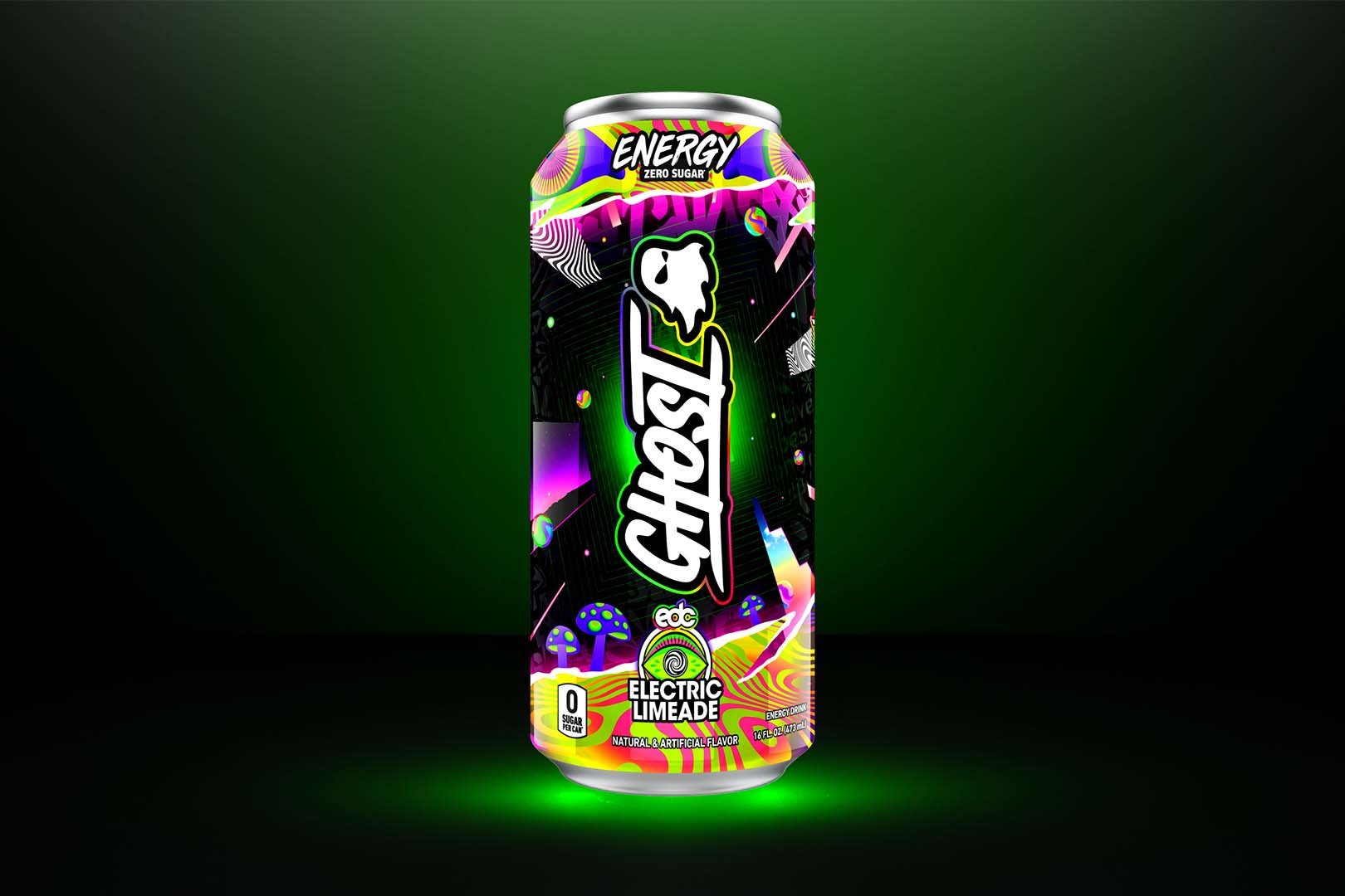 Electric Limeade Ghost Energy Drink