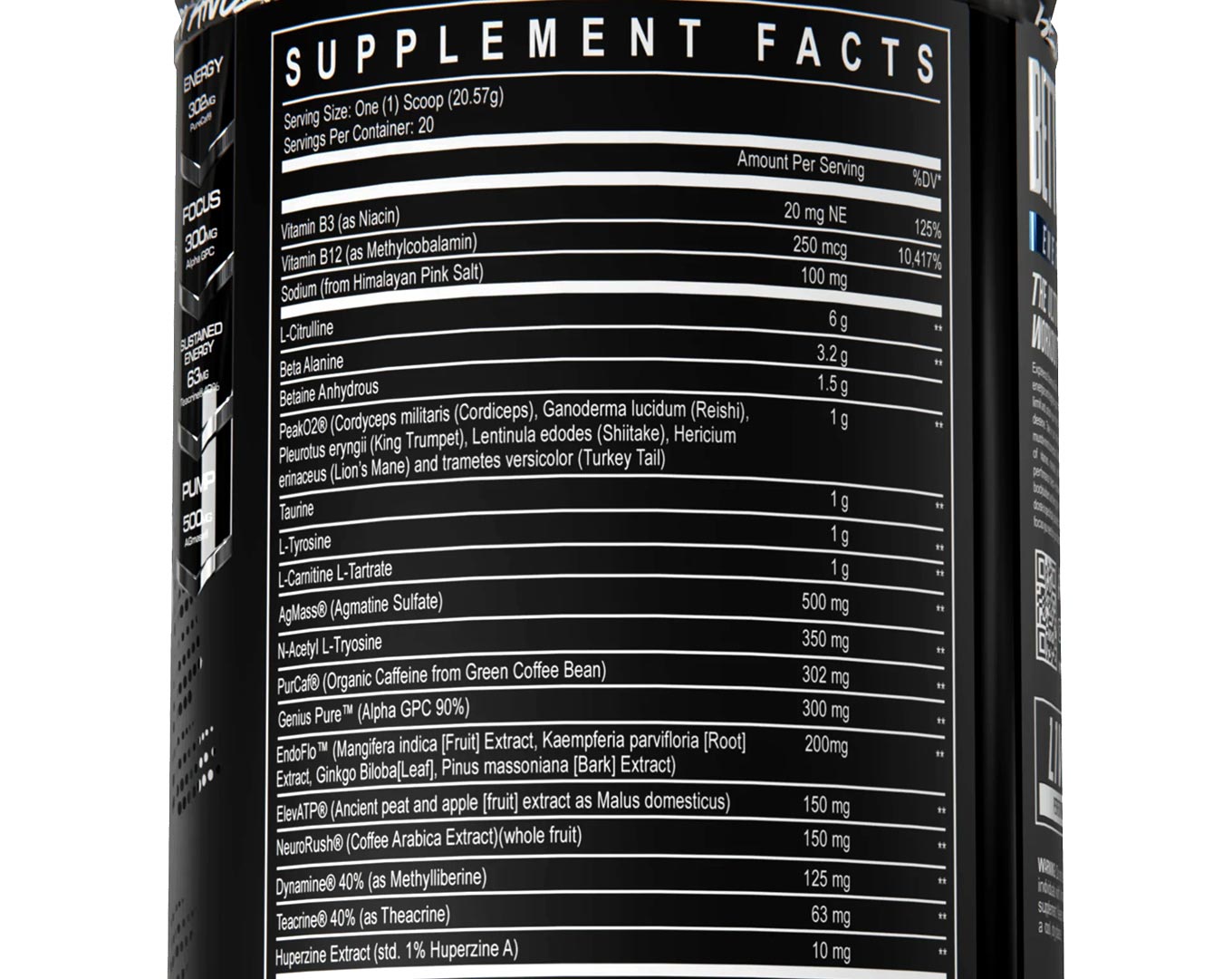 Enhanced Labs Maximus Stim Label