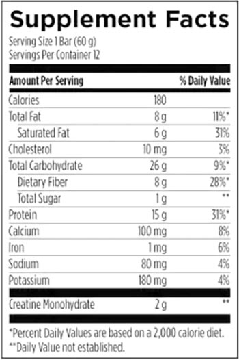 Fx Chocolate Yes Whey Protein Bar Label