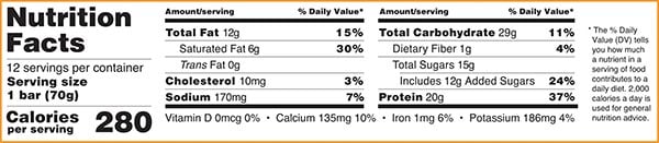 Gorilla Bar Nutrition