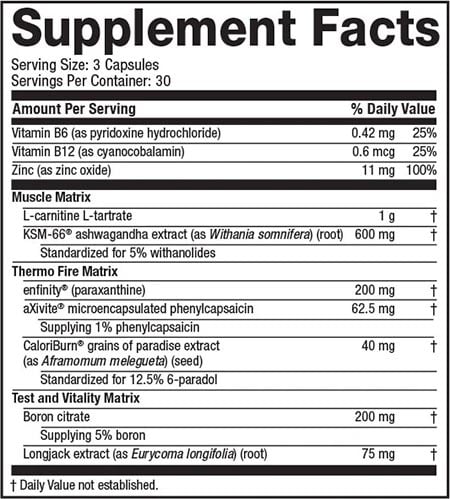 Muscletech Alphatest Thermo Xtr Label