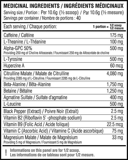 Believe Supplements Pump Addict Max Label