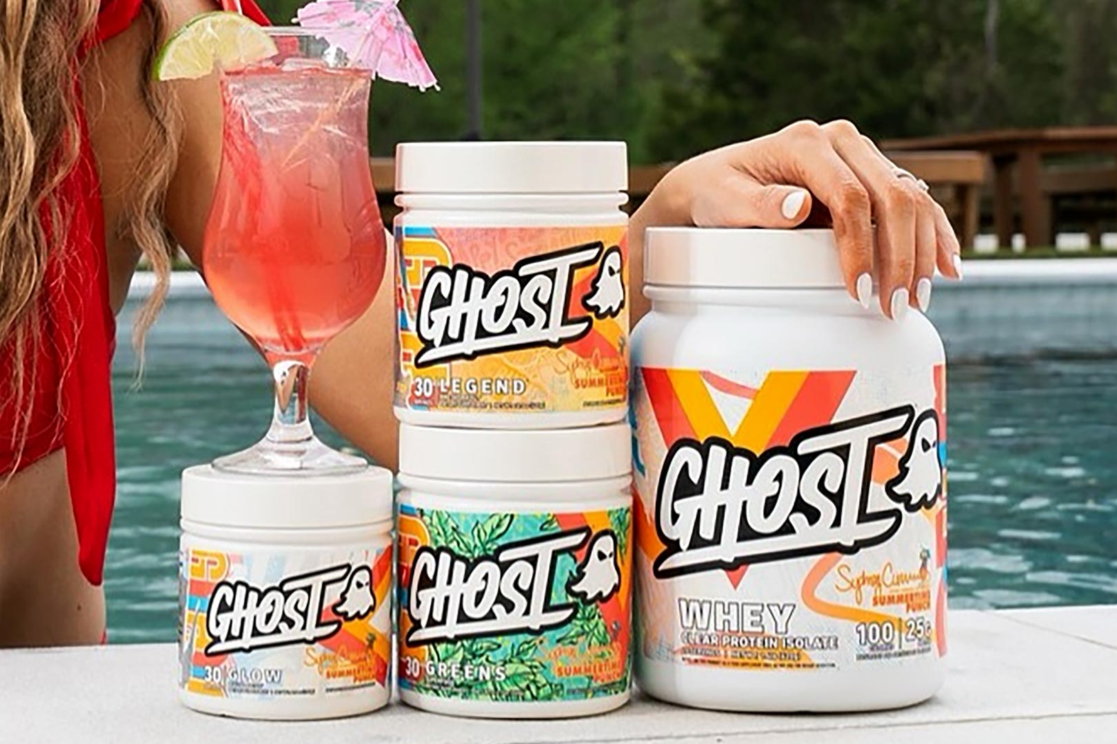 Ghost X Sydney Cummings Summertime Punch Clear Whey