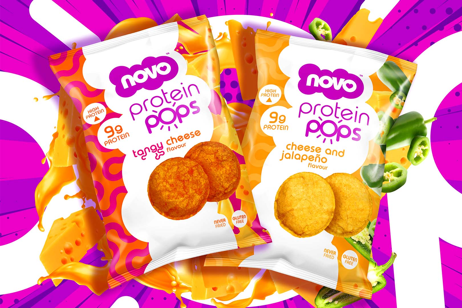 Novo Protein Pops Tangy Cheese