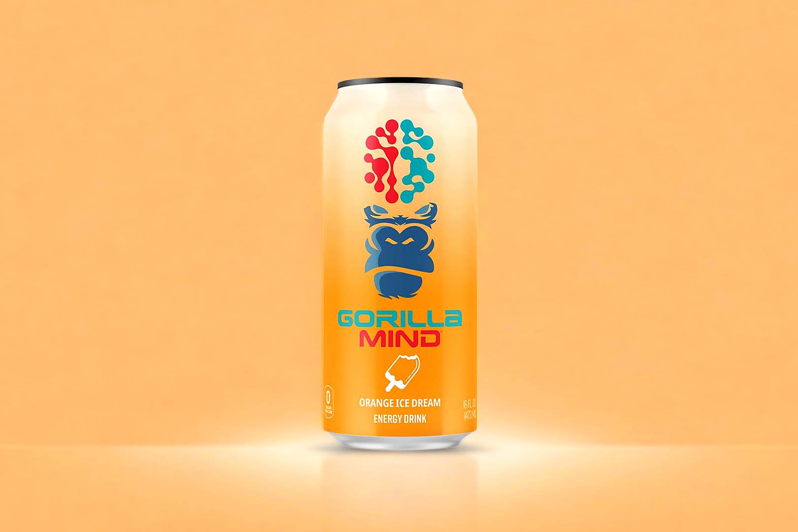 Orange Ice Dream Gorilla Mind Energy Drink