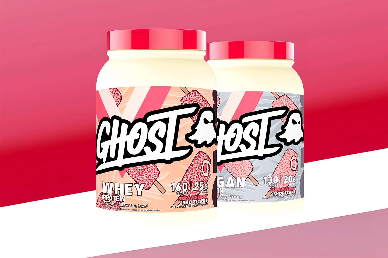 Ghost Strawberry Shortcake Protein Powders