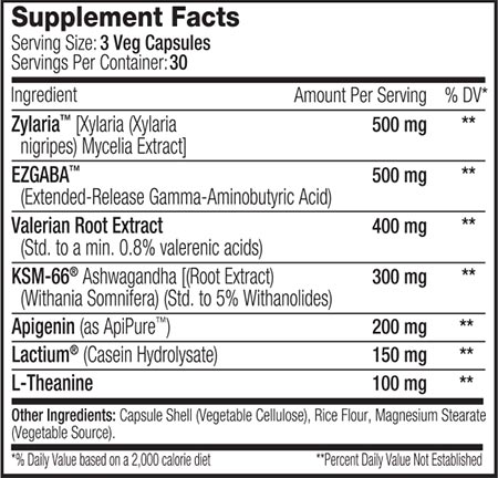 Serious Nutrition Solutions Sleep Support Xt Label