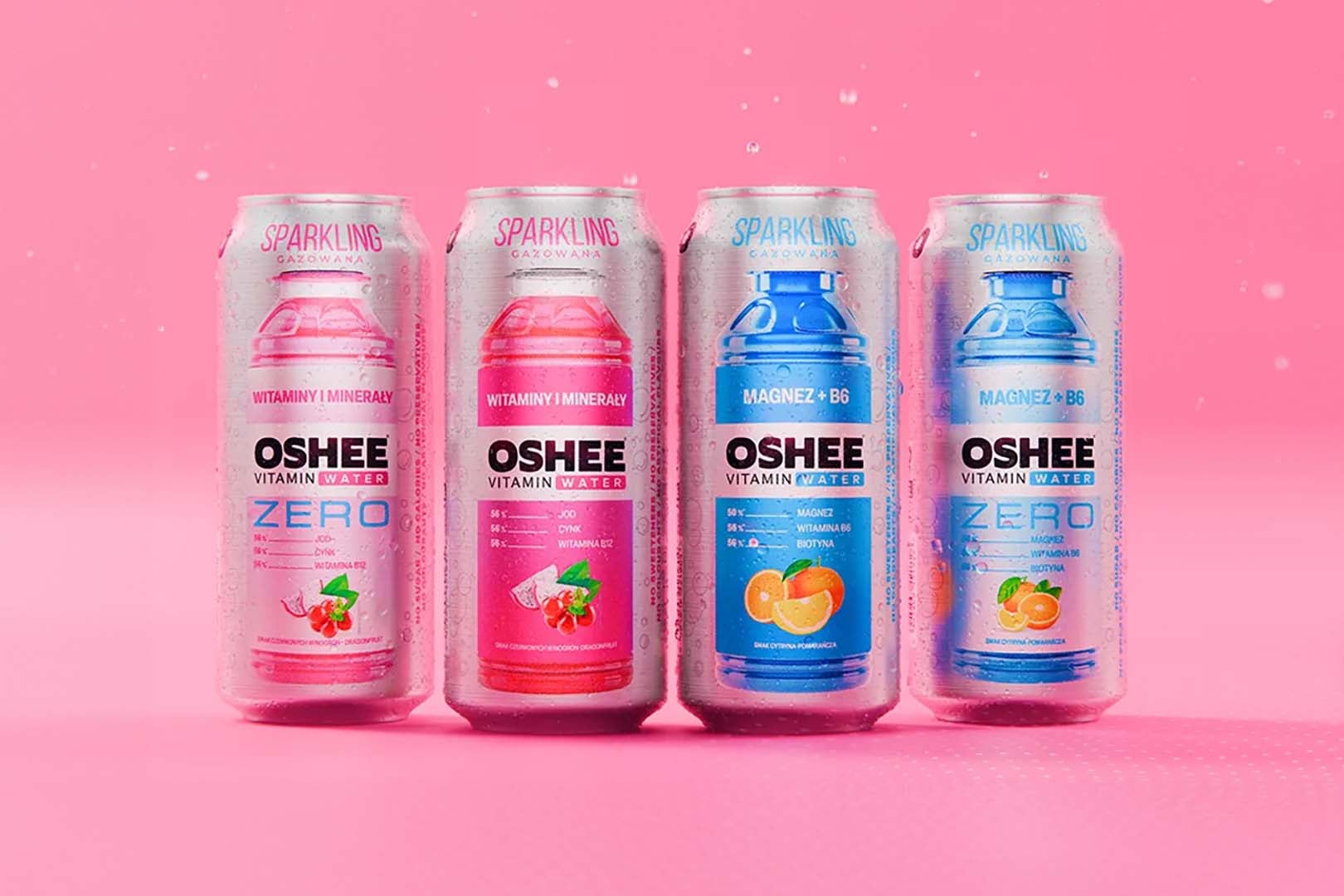 Oshee Sparkling Series With Vitamin Water And Vitamin Water Zero