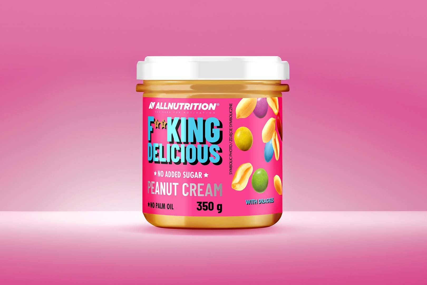 All Nutrition Fitking Delicious Dragee Peanut Cream