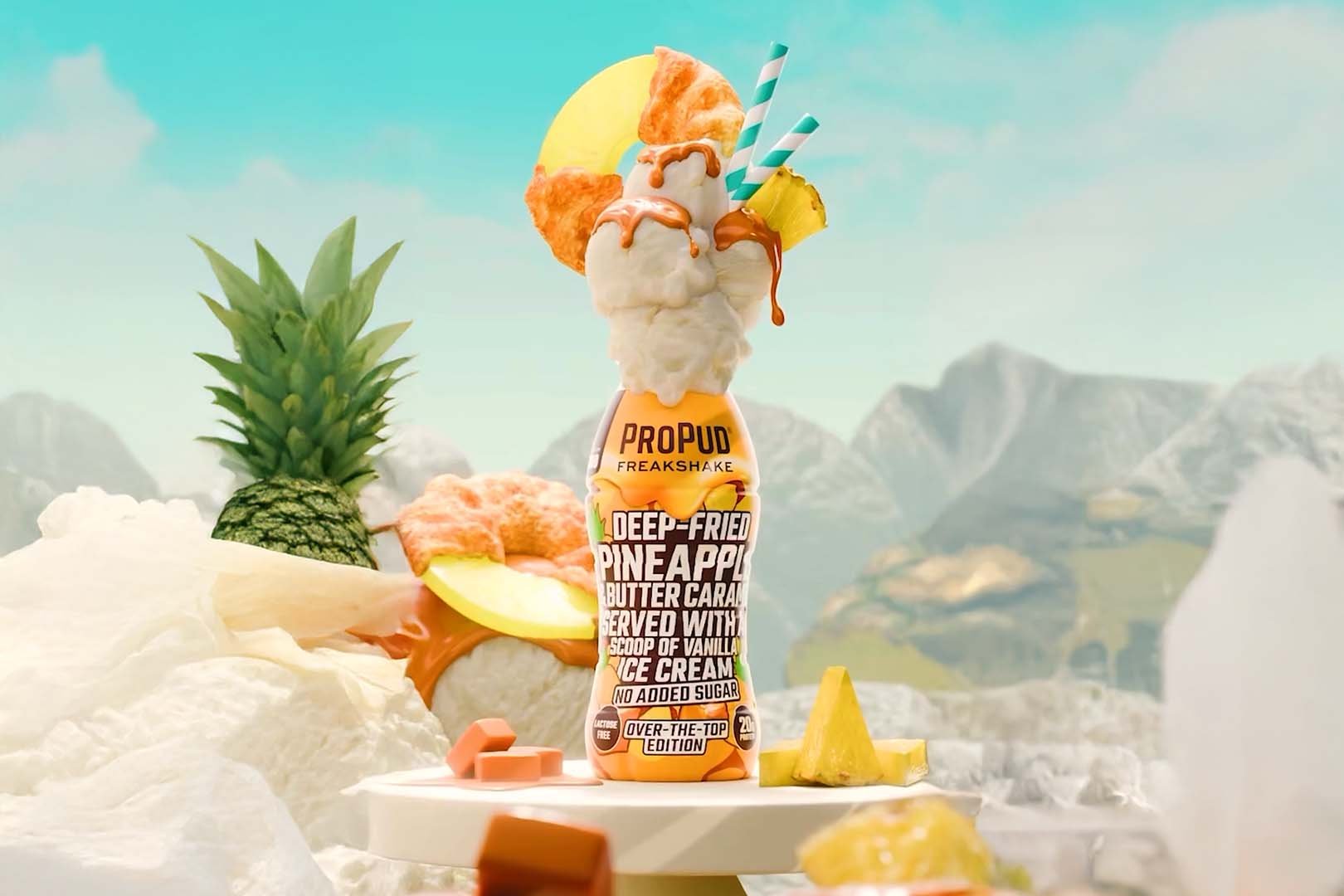 Deep Fried Pineapple Caramel Vanilla Propud Milkshake