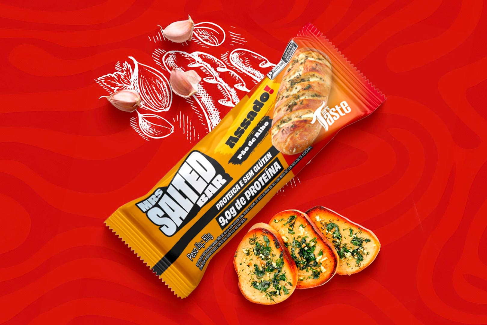 Mrs Taste Salted Protein Bar