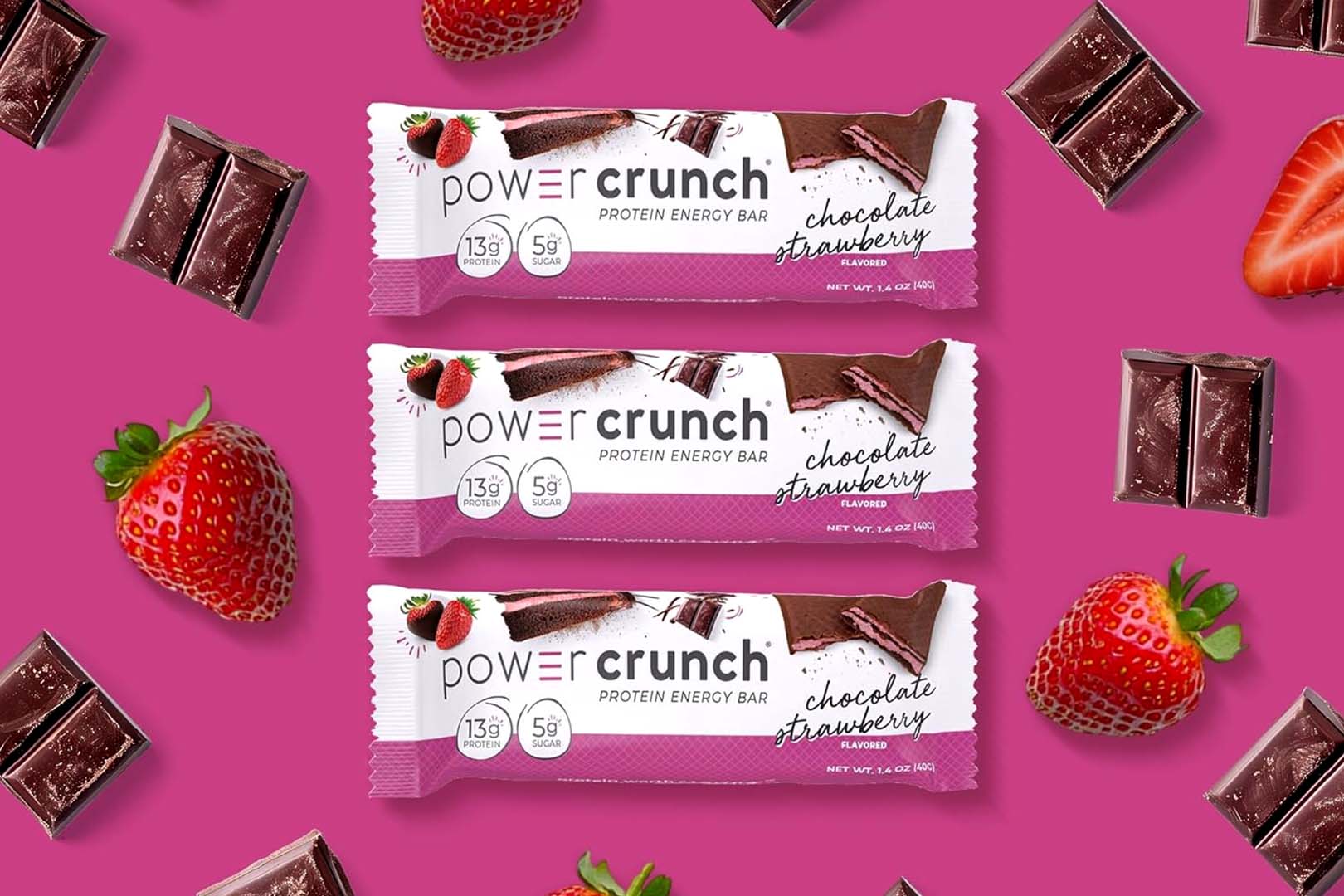 Chocolate Strawberry Power Crunch Protein Bar