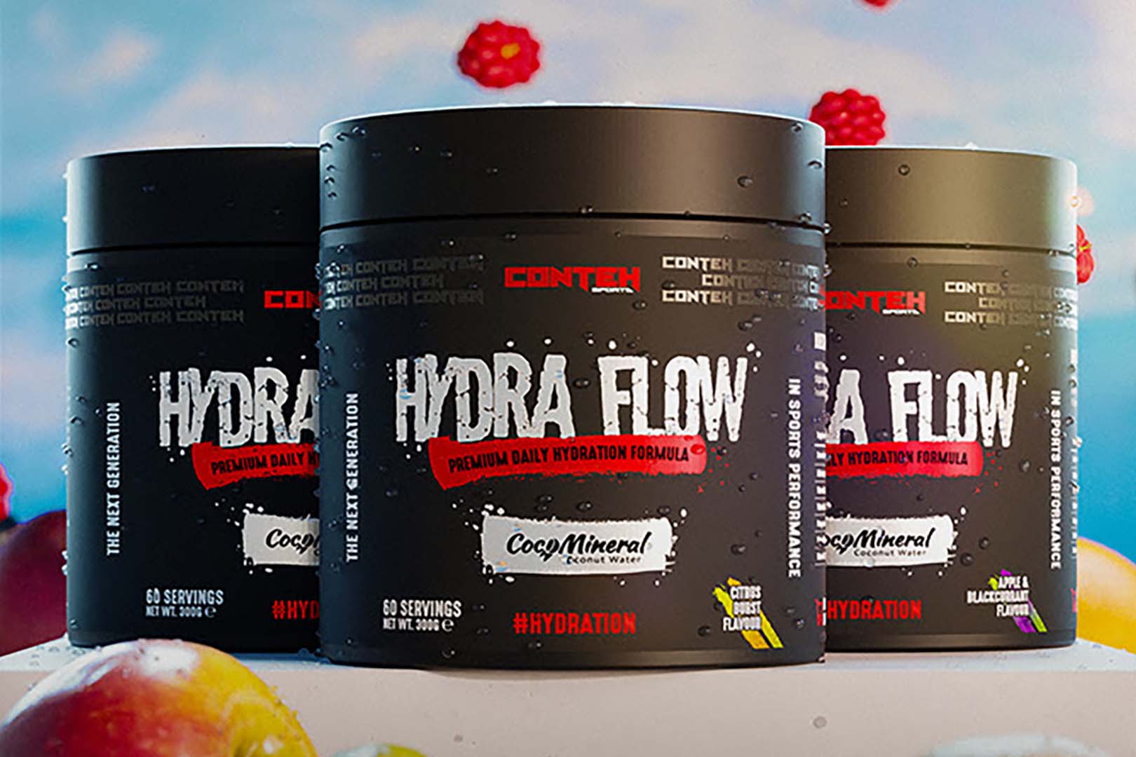 Conteh Citrus Burst And Apple Blackcurrant Hydra Flow