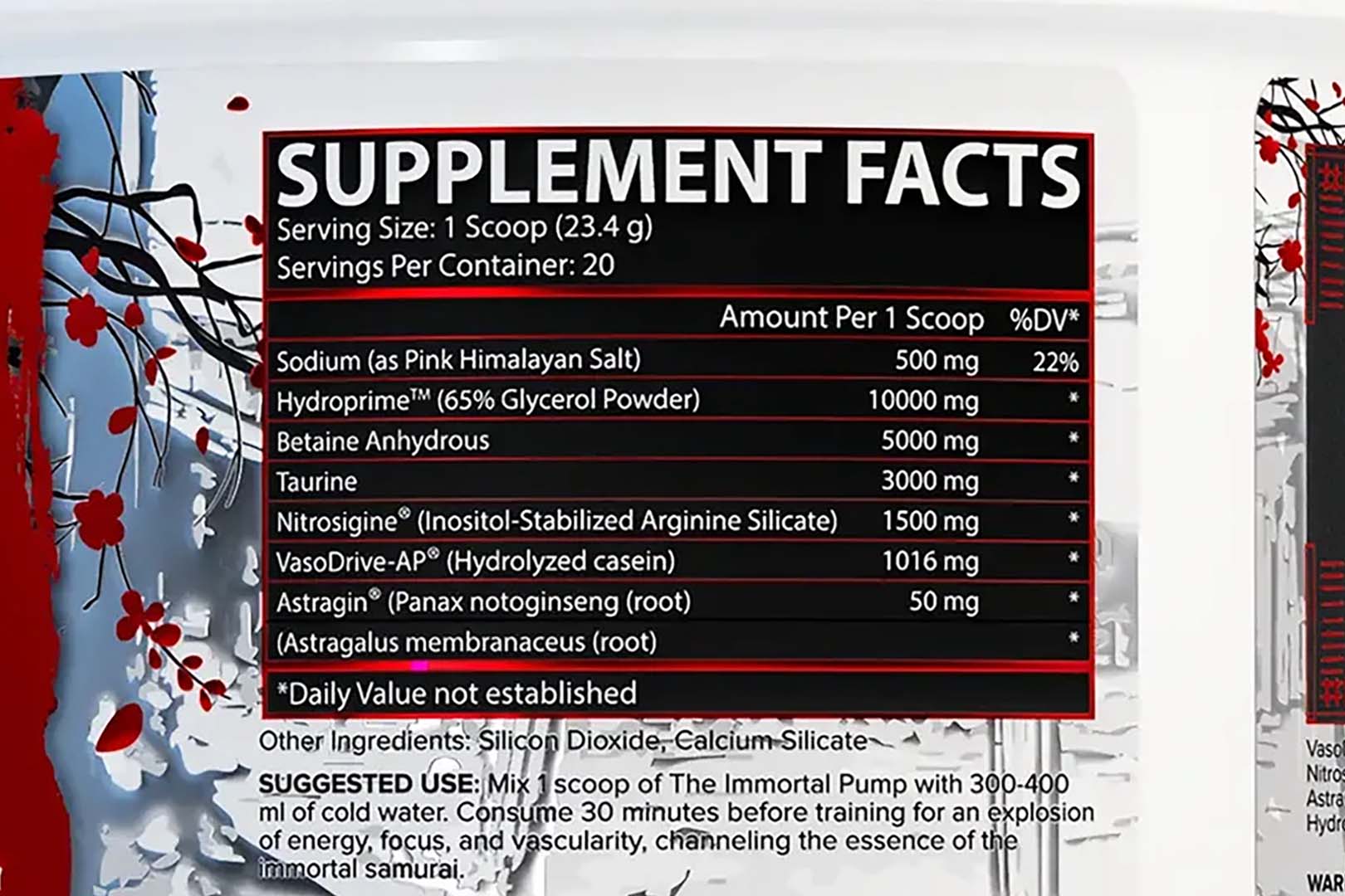 I Am Immortal Pump Label
