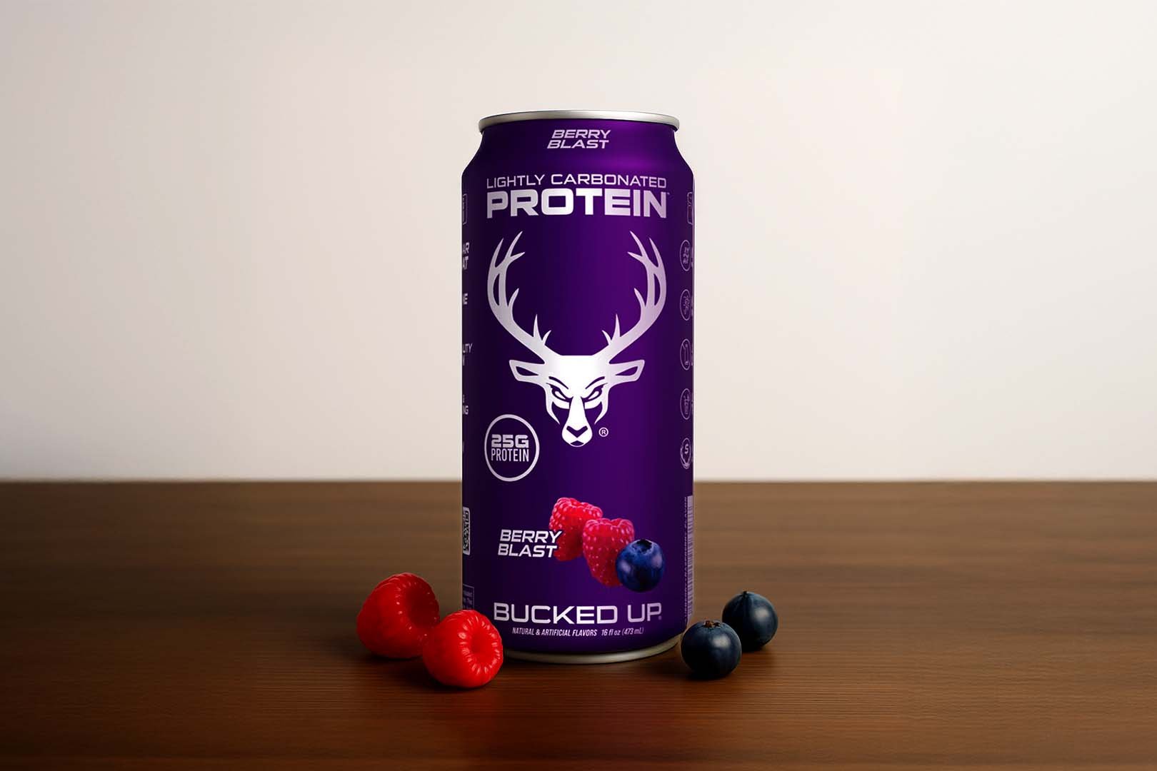 Bucked Up Berry Blast Lightly Carbonated Protein Drink