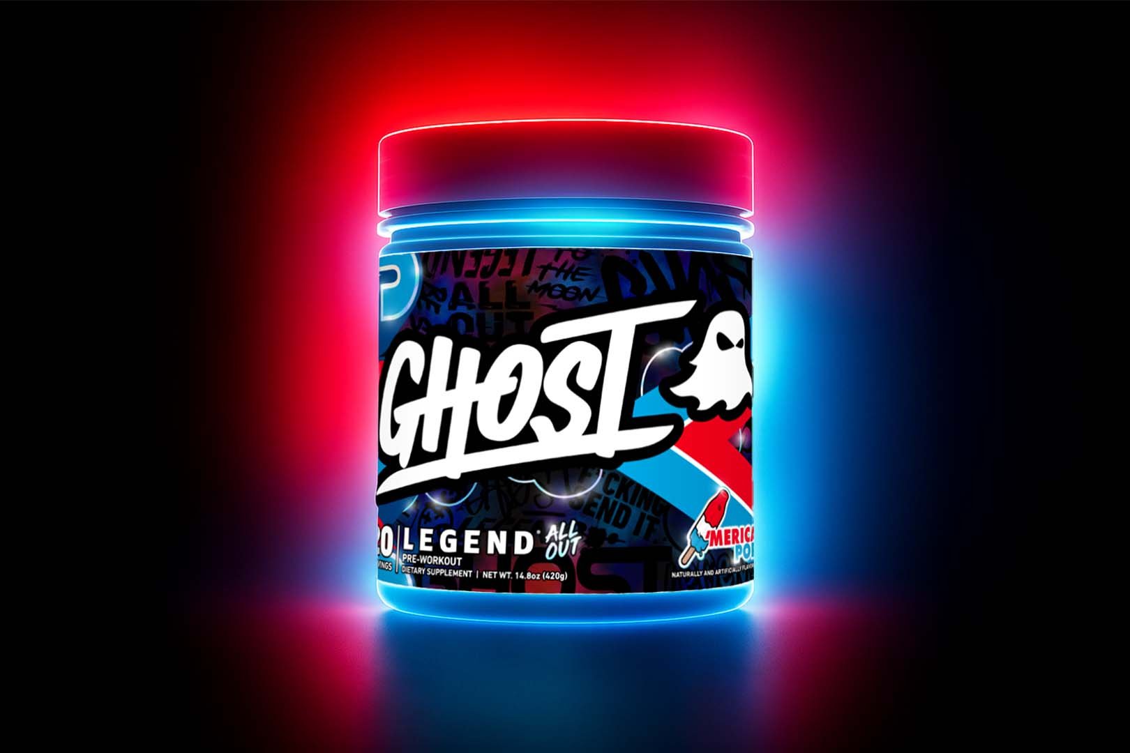 Merica Pop Ghost Legend All Out