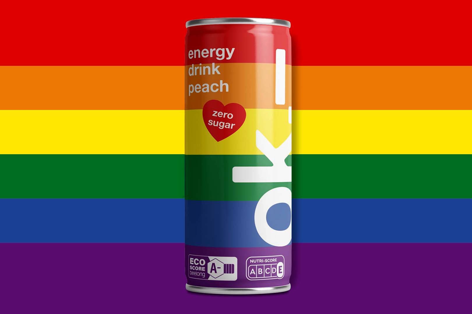 Peach Rainbow Ok Energy Drink