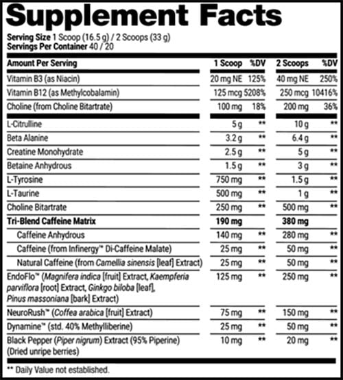 Prosupps Infinite 25 Label