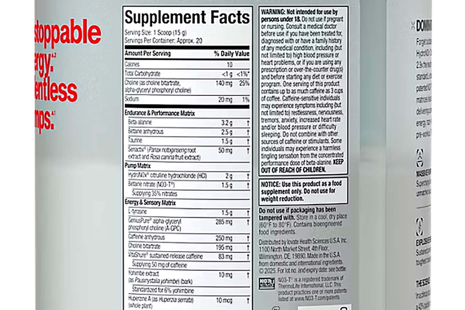 Muscletech Stacked Pre Label