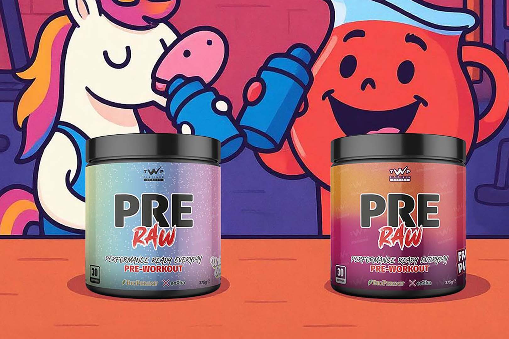 Twp Nutrition Unicorn And Fruit Flavors Of Pre Raw