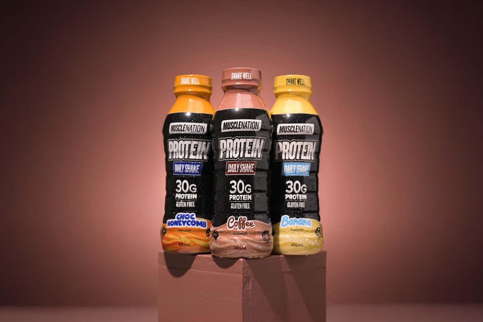 Three Flavors Of Muscle Nation Daily Shake
