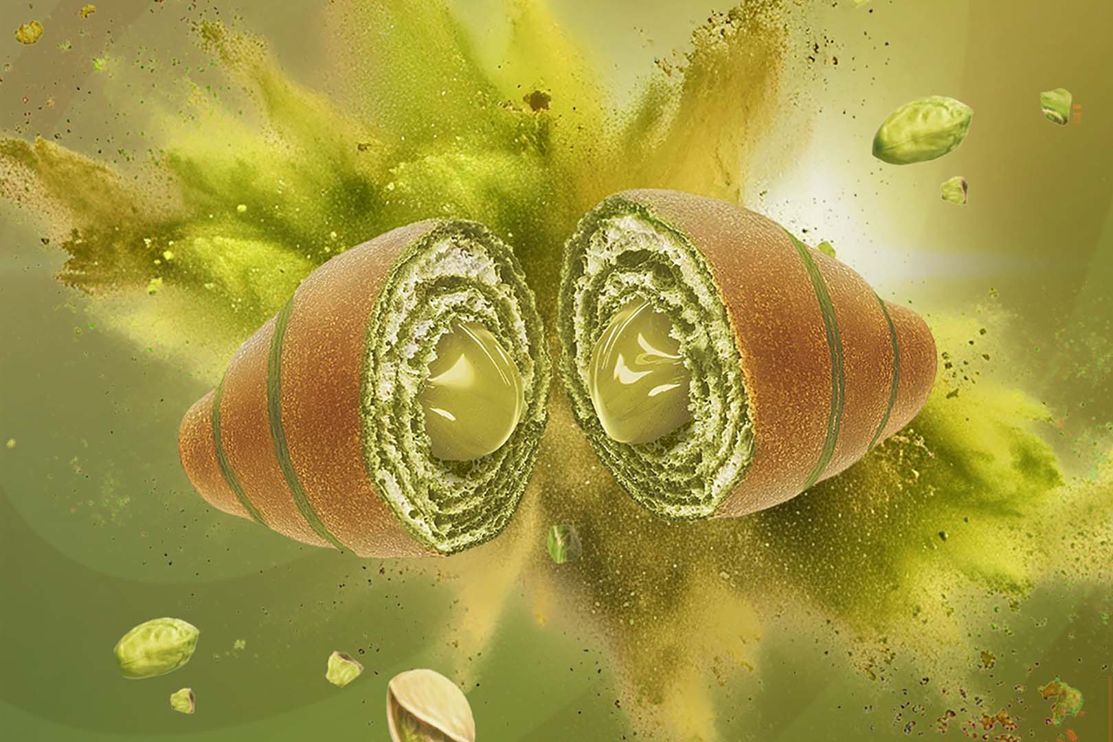 Feeling Ok Pistachio Protein Croissant