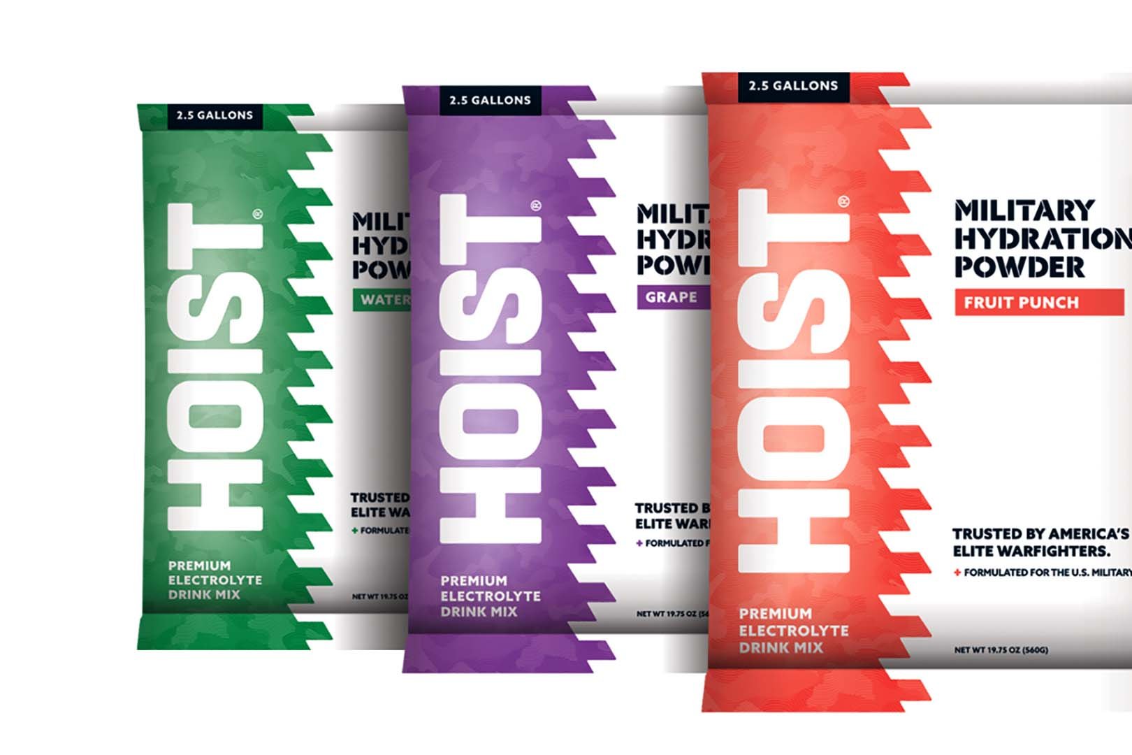 Hoist Two Flavors For Military Hydration Powder Sticks