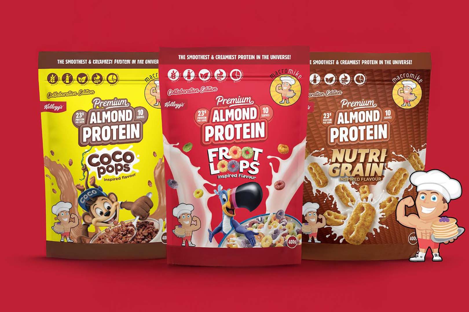 Macro Mike X Kelloggs Cereal Protein Powders