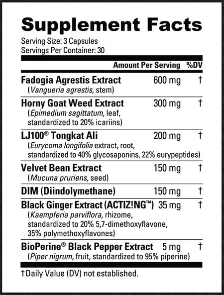 Nutrabio Libido Label