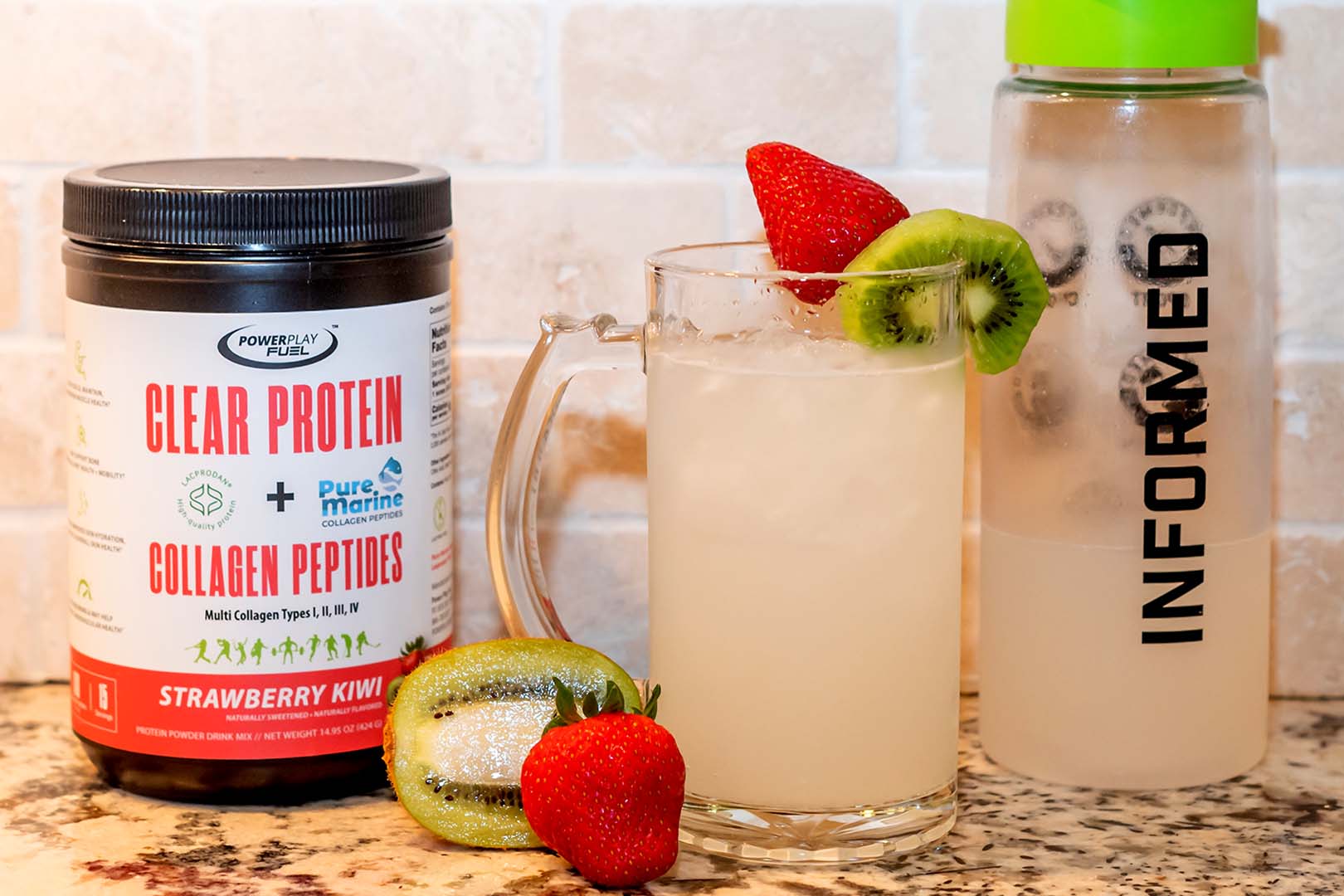 Poewrplay Fuel Clear Protein Collagen Peptides