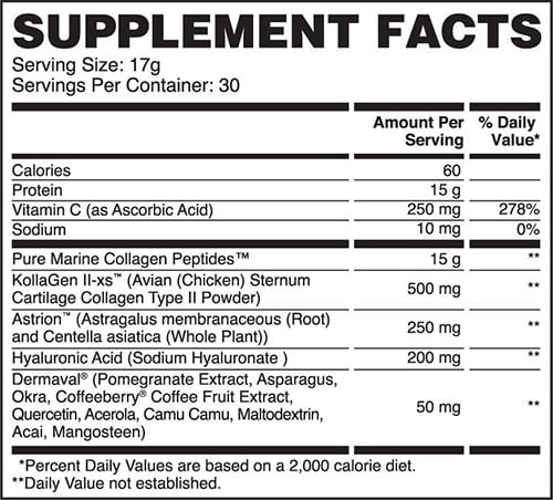 Apollon Nutrition Collagen 2 Label