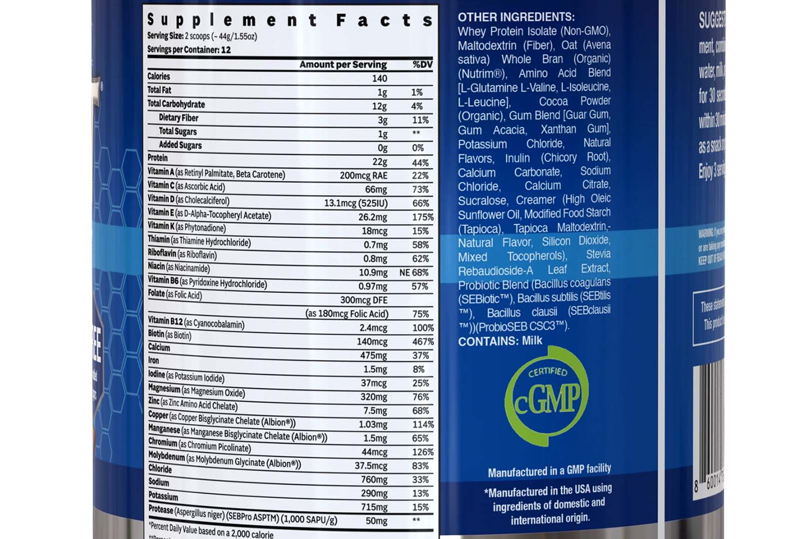 Eating Right Right Nutrition Shake Mix