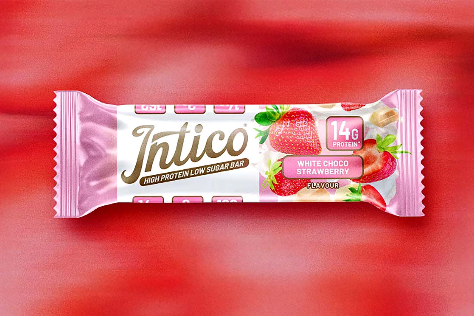 Intico White Choco Strawberry Protein Bar