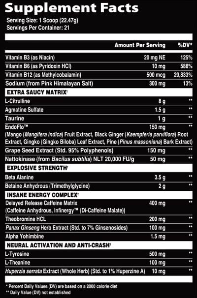 Pump Sauce X Afterdark Extra Saucy Label