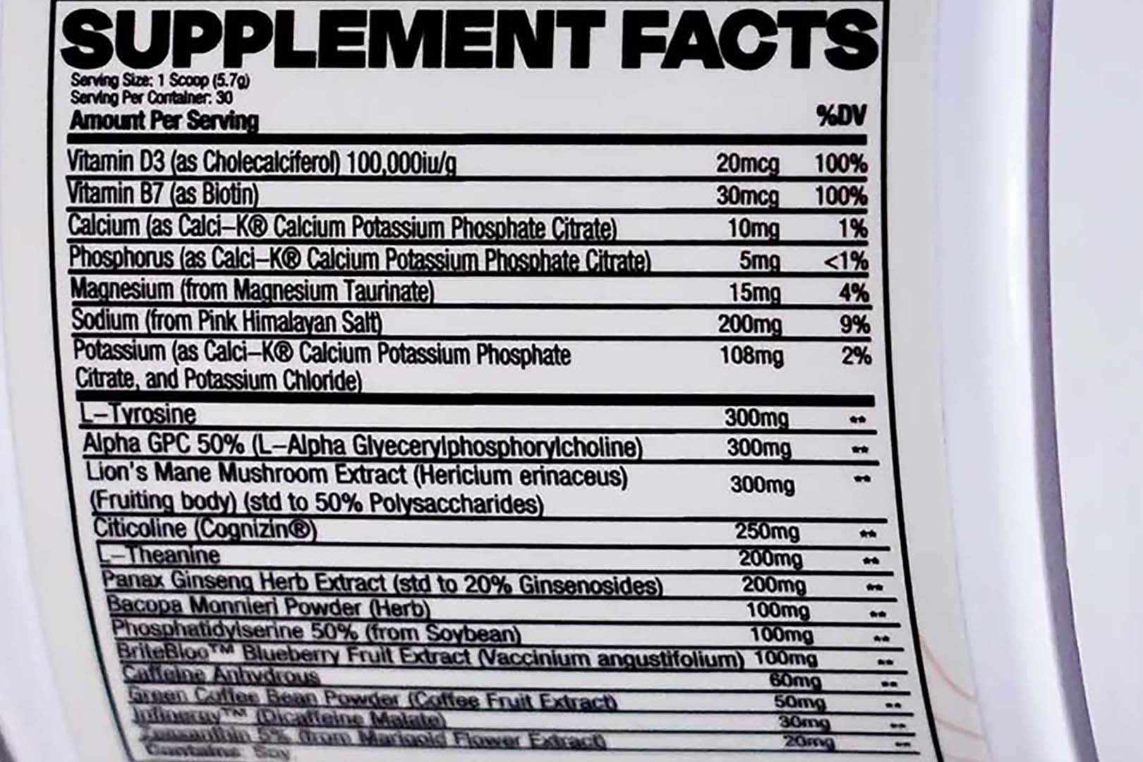 Study Supps Dialed In Label