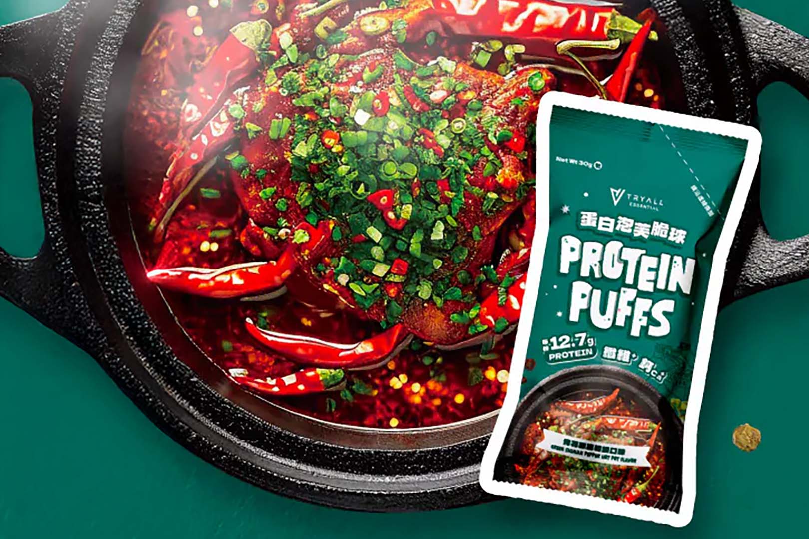 Tryall Sichuan Peppercorn Protein Puffs