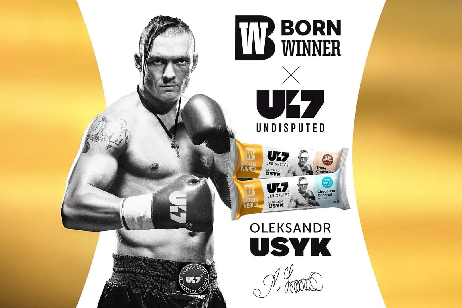 Born Winner's Undisputed Protein Bar with Oleksandr Usyk