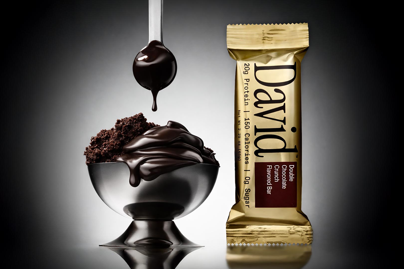 Double Chocolate Crunch David Protein Bar