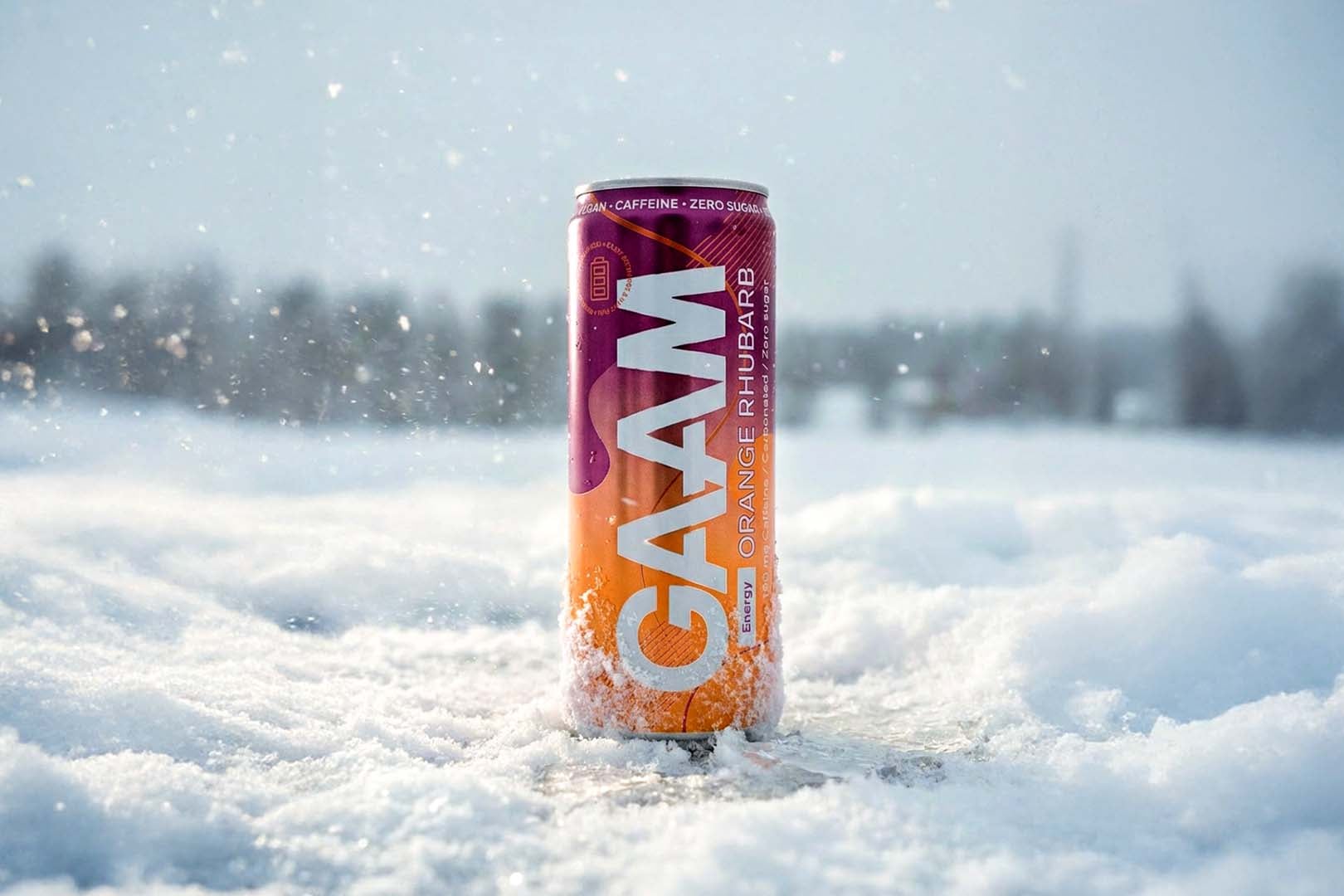 Orange Rhubarb Gaam Energy Drink
