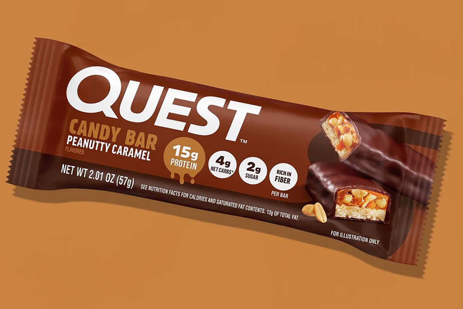 Peanutty Caramel Quest Candy Bar