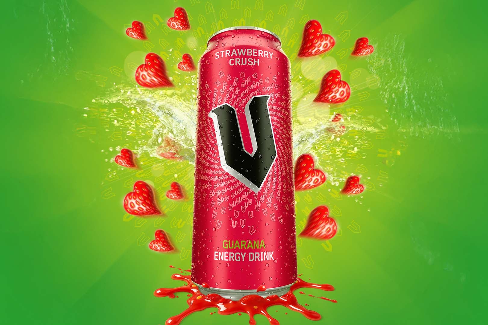Strawberry Crush V Energy Drink