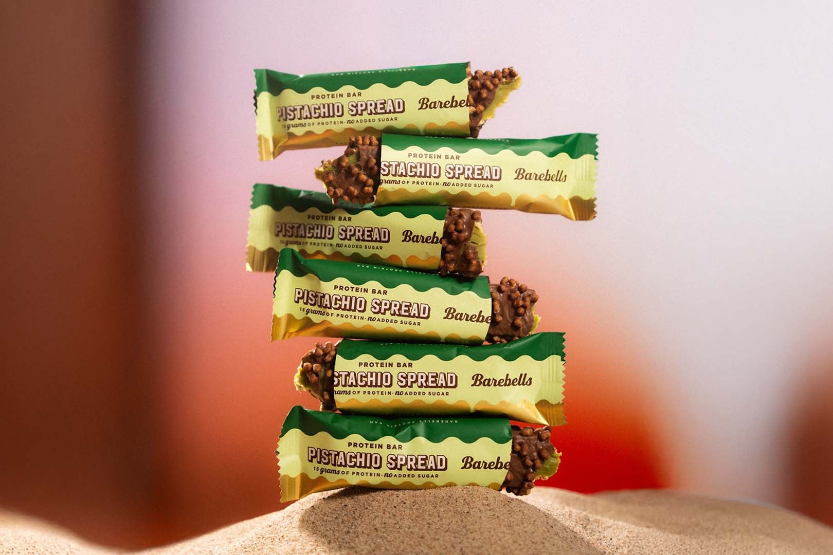 Barebells expands its Gooey Protein Bar with a rich and smooth Pistachio Spread flavor