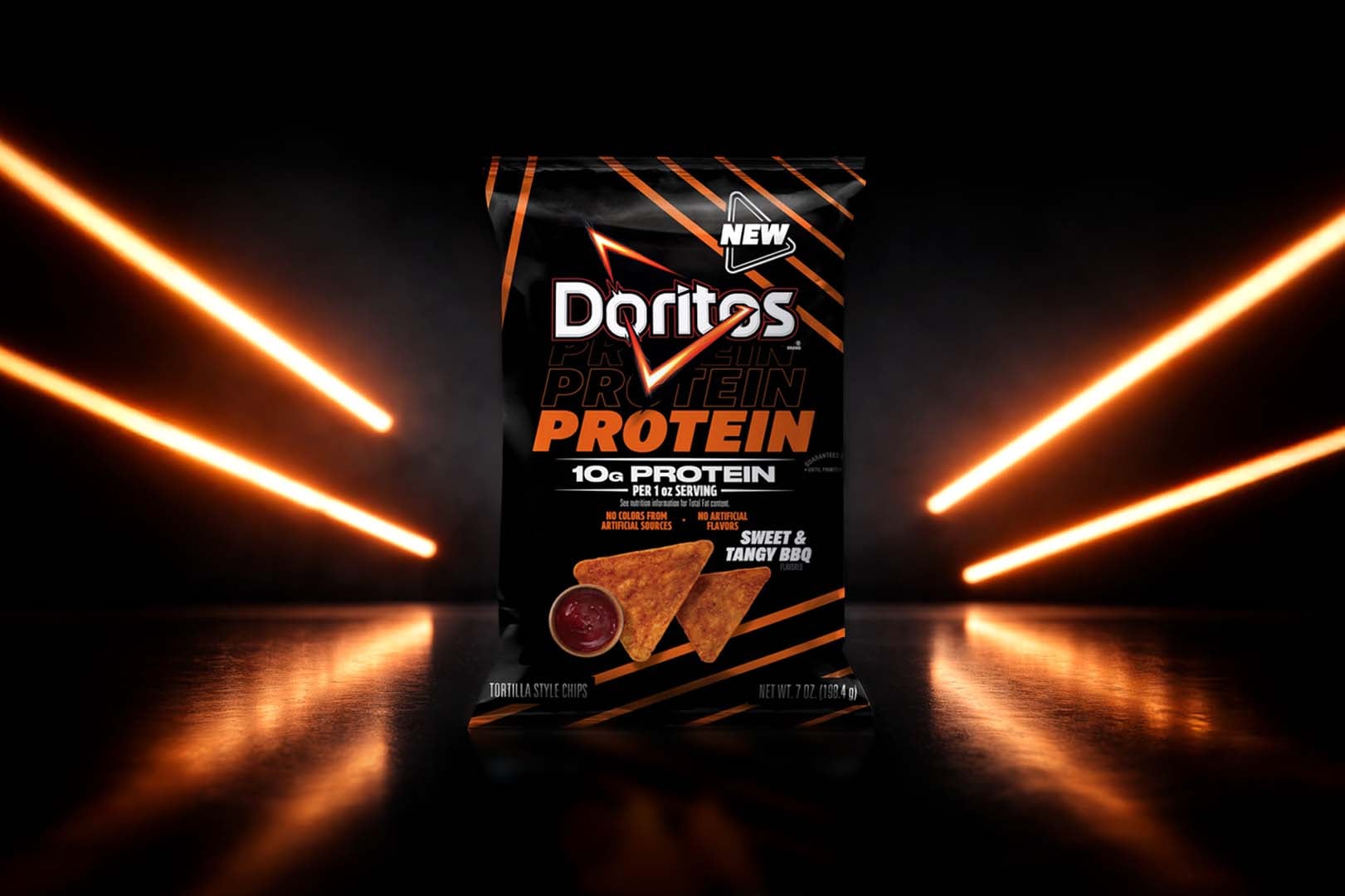 Doritos Protein Chips use milk protein to build up to 10g of protein per serving
