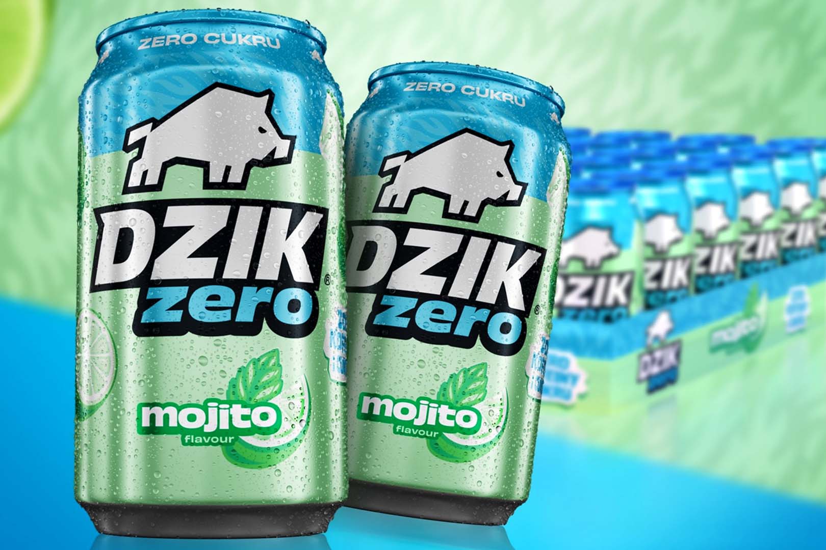 もこ　零70個 Explore the refreshing new Mojito flavor of DZIK Zero soda