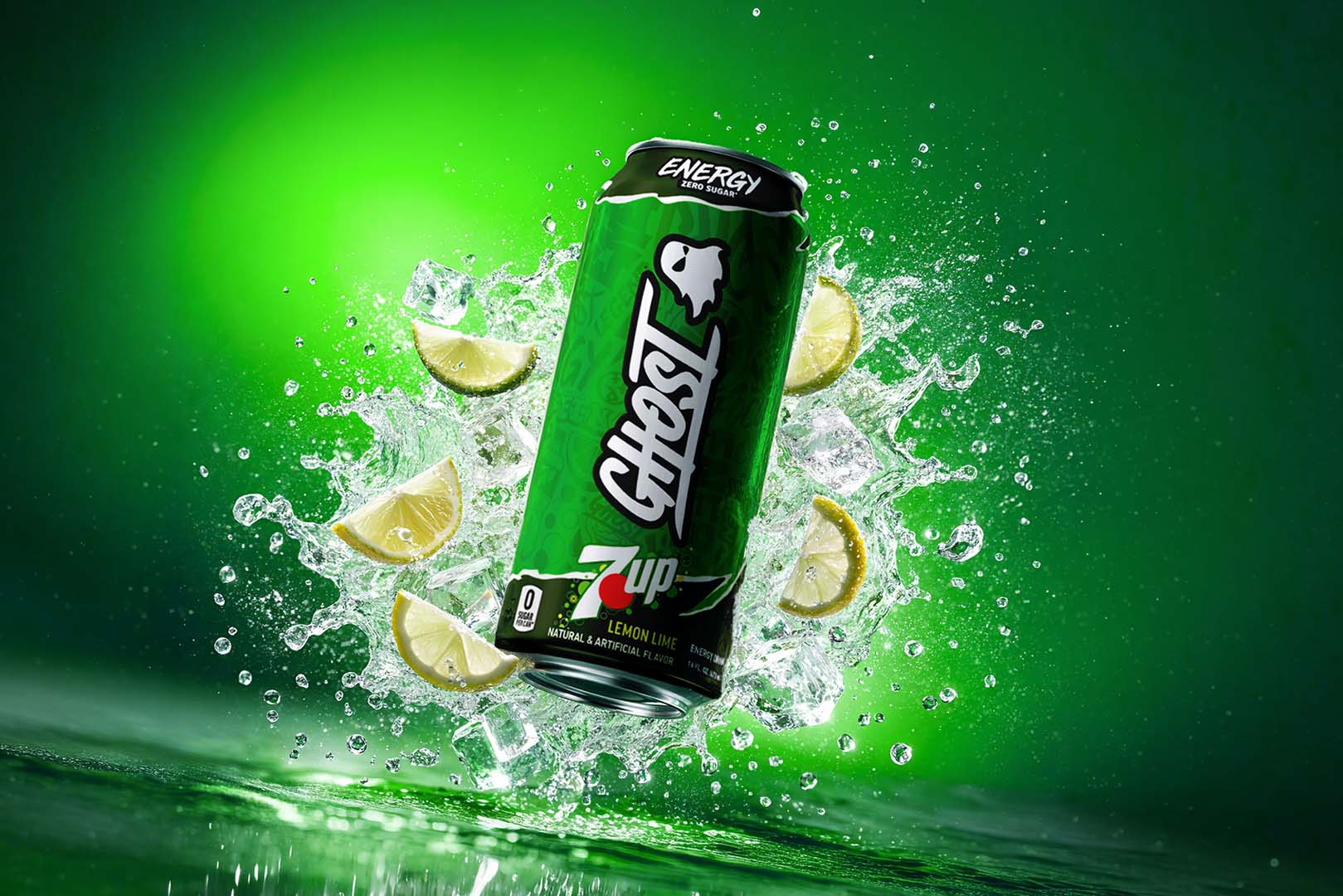 Ghost and the legendary 7UP collaborate for a limited-time energy drink