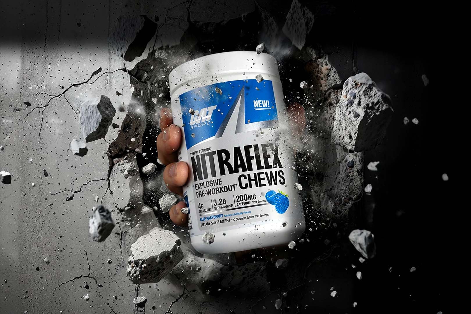 GAT's Nitraflex Chews combines pre-workout and chewable tablets