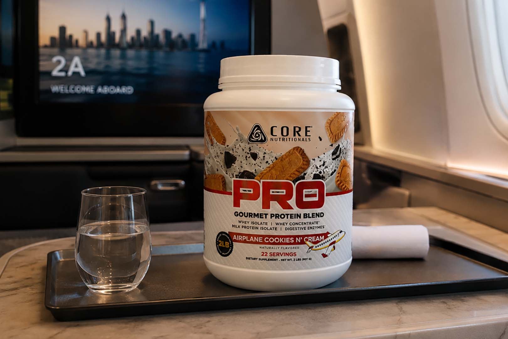 Tasty new Airplane Cookies N Cream Core Pro Protein Powder